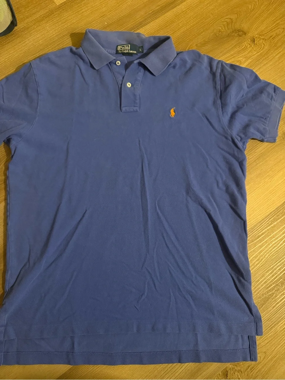 Polo by Ralph Lauren Purple Short-Sleeve Polo with Orange Logo